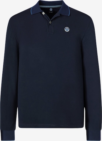 North Sails Poloshirt Long-sleeved polo shirt in Blau: predná strana