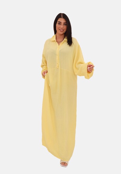 Elara Kleid in 34-42 in gelb, Produktansicht