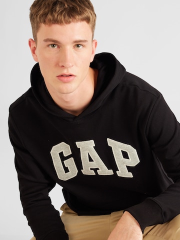 GAP Regular fit Sweatshirt in Zwart