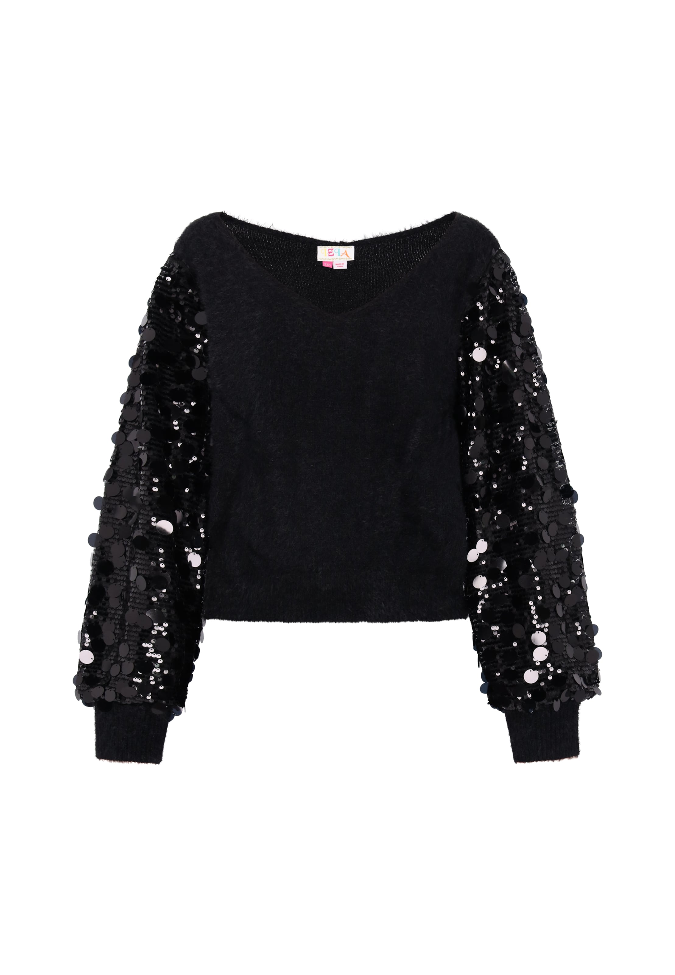 IZIA Trui in Zwart: voorkant