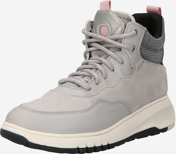 GEOX Lace-Up Ankle Boots 'AERANTIS' in Grey: front