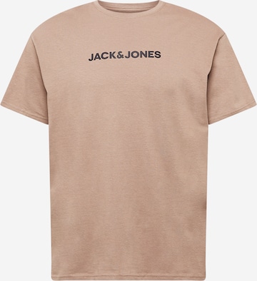 JACK & JONES Póló 'You' - barna: elől