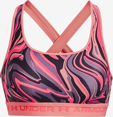 UNDER ARMOUR Bustier Sport bh in Roze: voorkant