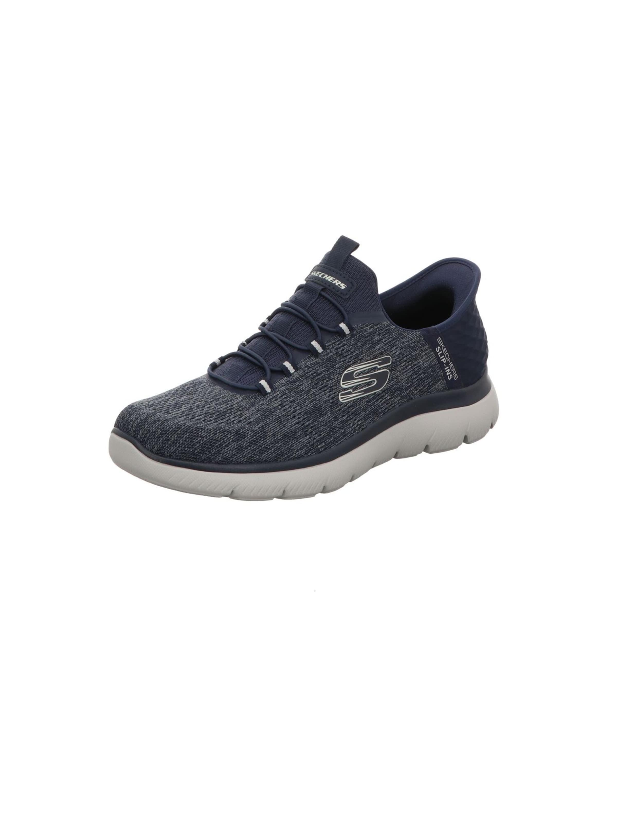 SKECHERS Slip-Ons 'KEY PACE' in Blue: front