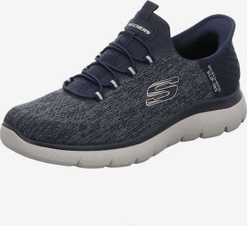 SKECHERS Slip-Ons 'KEY PACE' in Blue: front