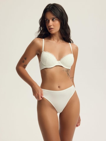 ESOTIQ - Push-up Sujetador 'Bügel-BH Arien, Racerback, florale Spitze' en beige