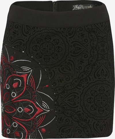 KOROSHI Sukňa - červená / čierna / biela, Produkt