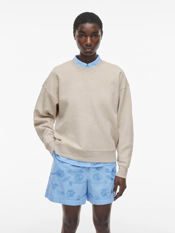 Sweat-shirt ROUGE EDIT en beige : devant