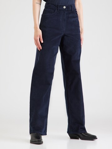 SELECTED - Pierna ancha Pantalón 'SLFRuna' en azul: frente