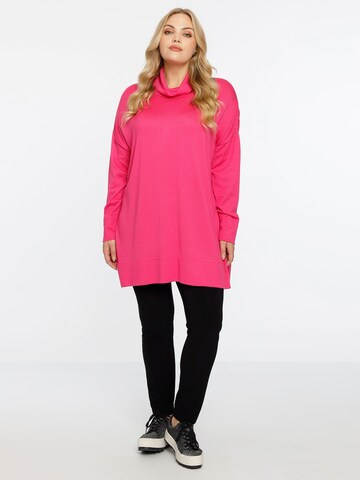 YOEK Pullover 'COSY' in Pink