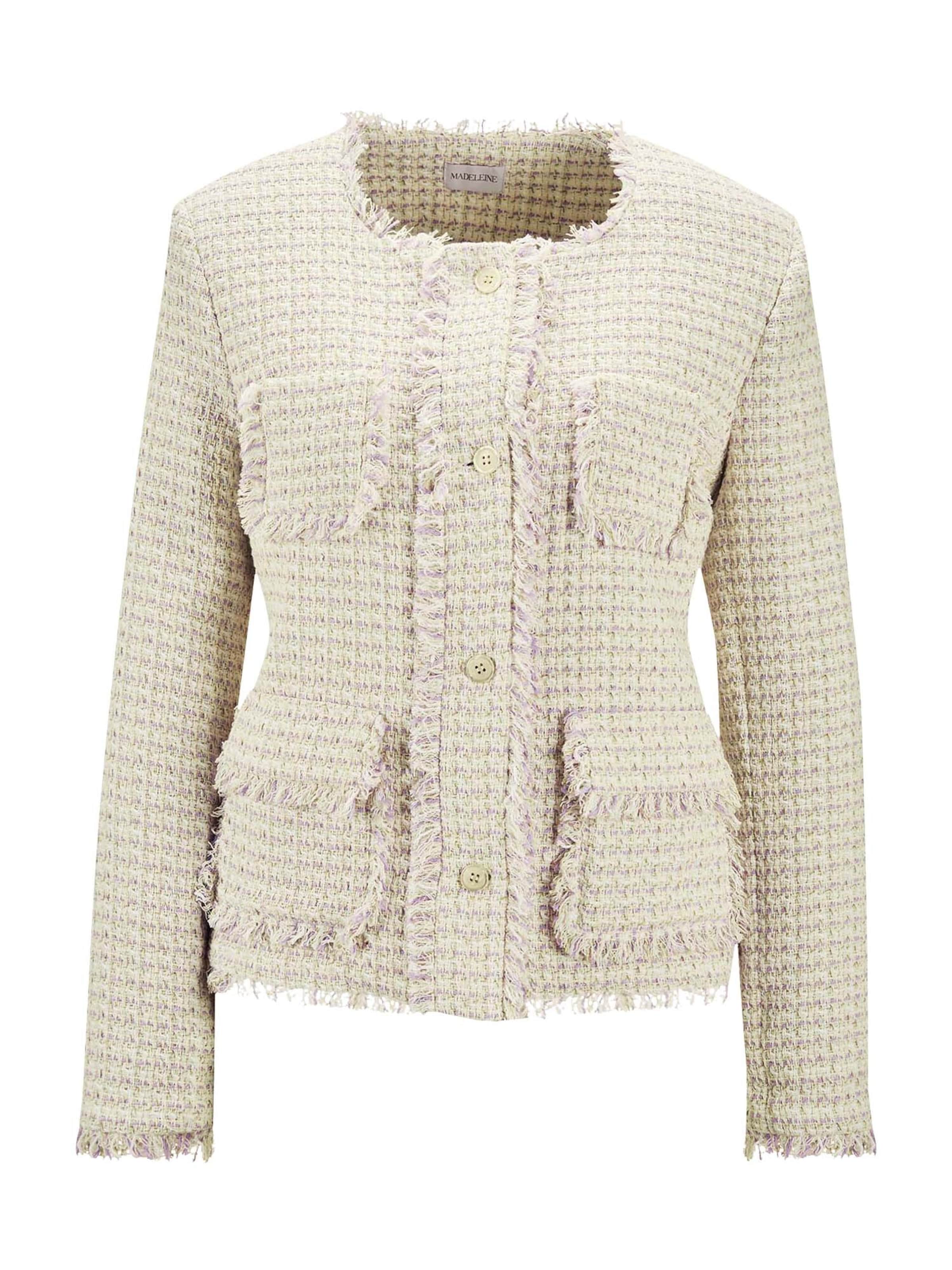 Blazer MADELEINE en blanc : devant