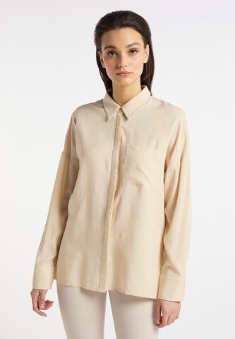 usha WHITE LABEL Blouse in Beige: voorkant