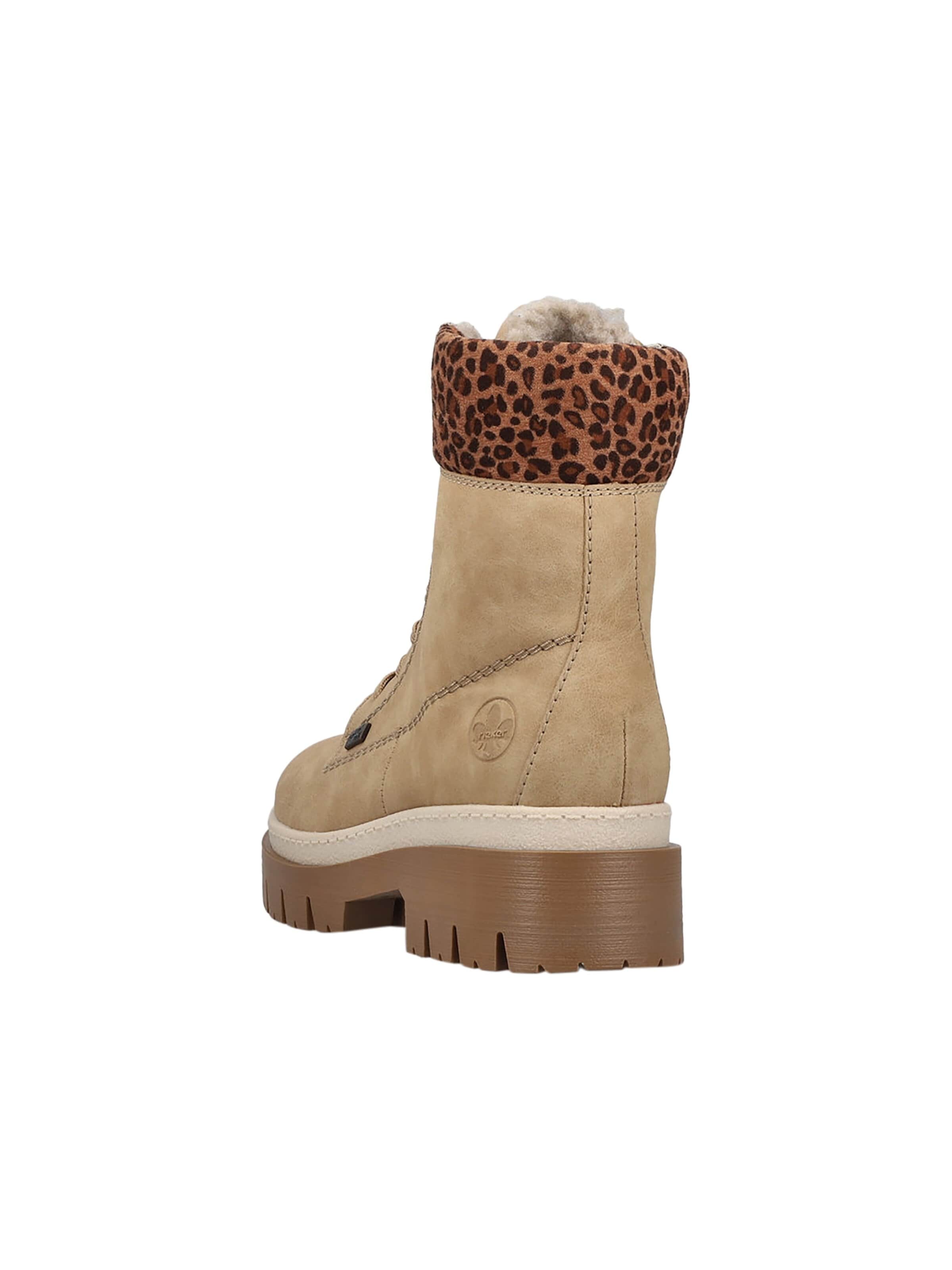 Rieker - Botines con cordones en beige