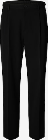 Loosefit Pantalon à pince 'SLH220-FINN' SELECTED en noir : devant