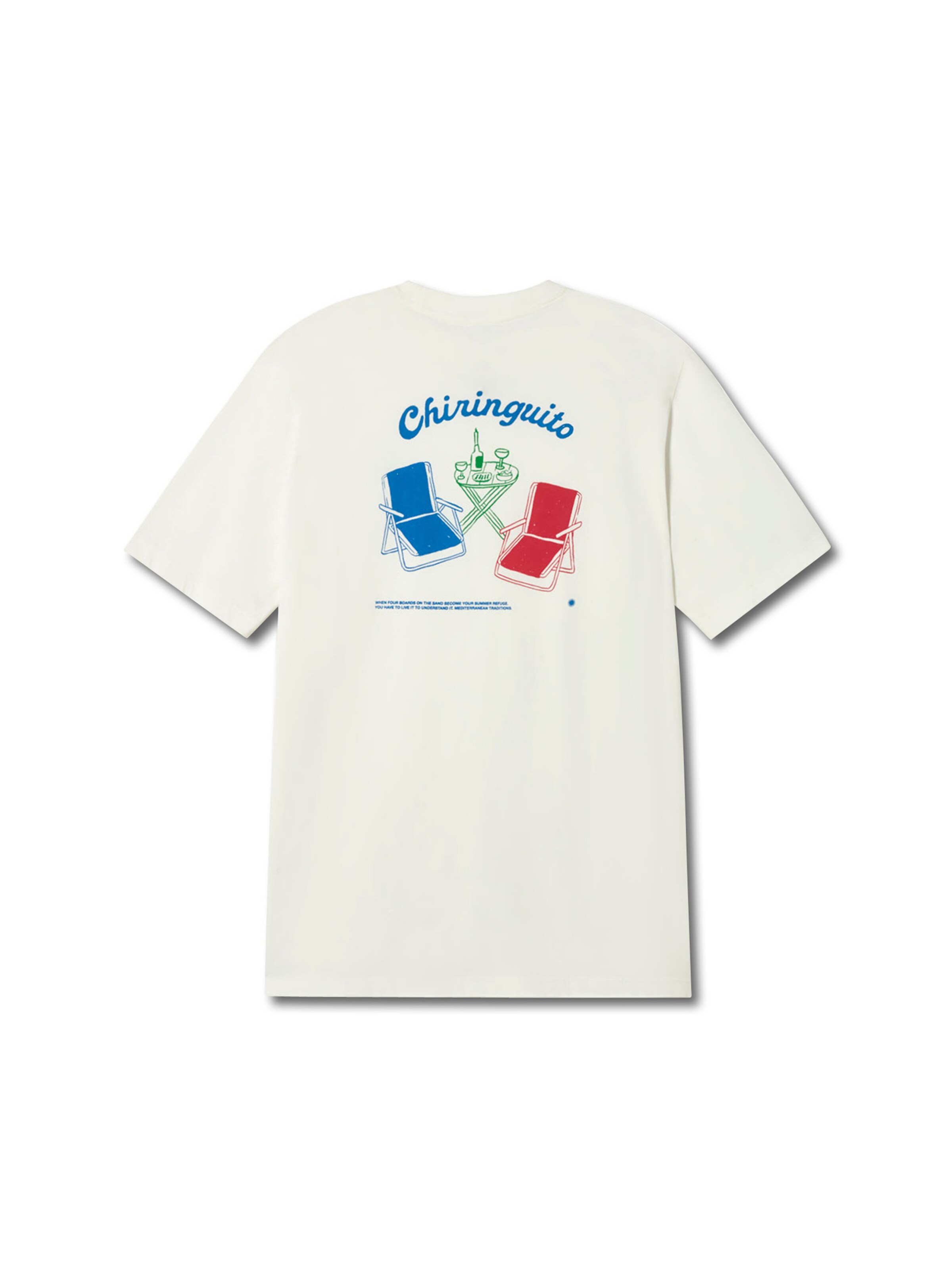 Thinking MU Μπλουζάκι 'Aaron' σε λευκό: μπροστά