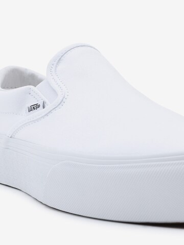 Slip on 'UA Classic Slip-On Platform' VANS en blanc