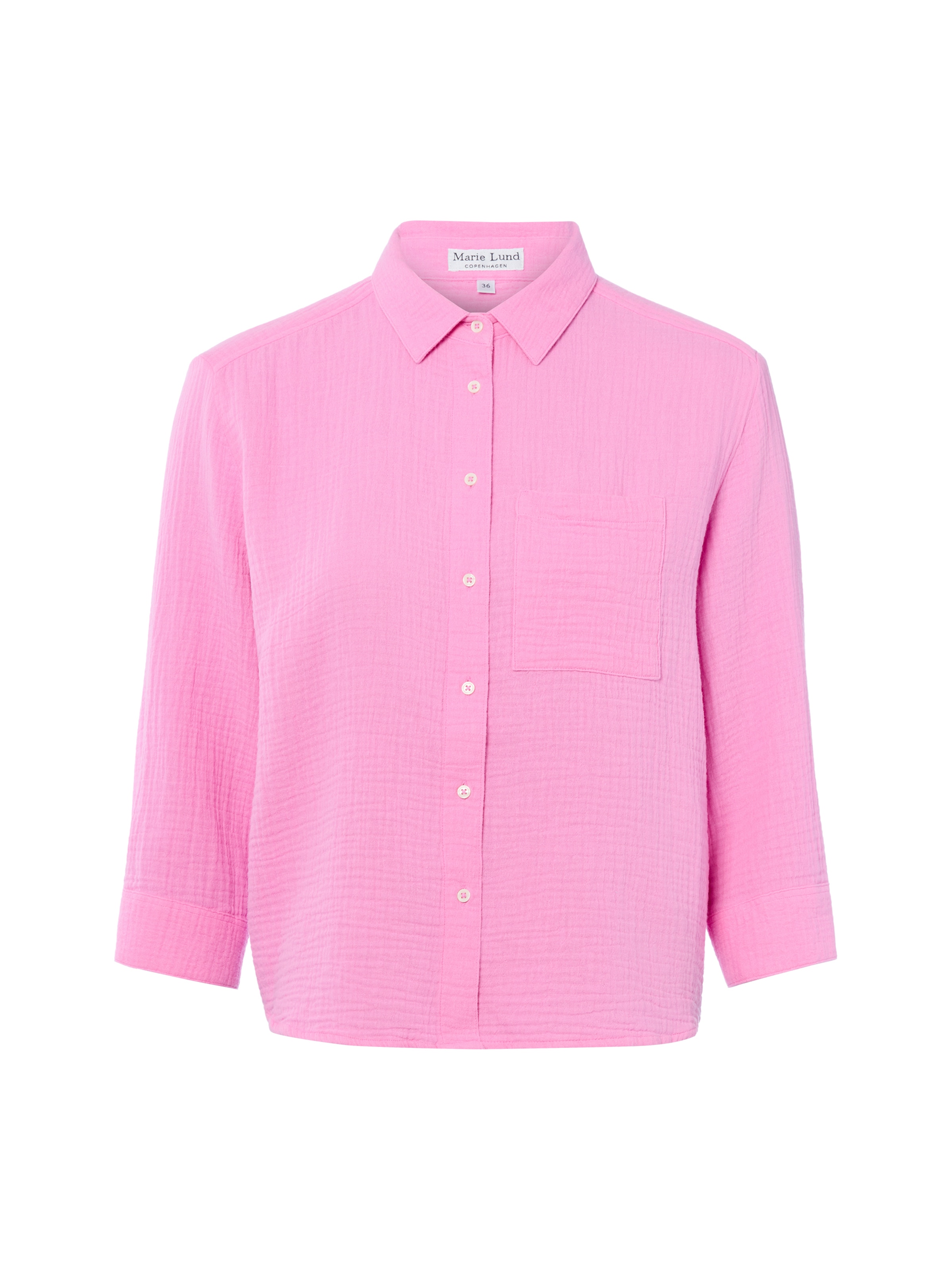 Marie Lund Bluse in Pink: Vorderseite