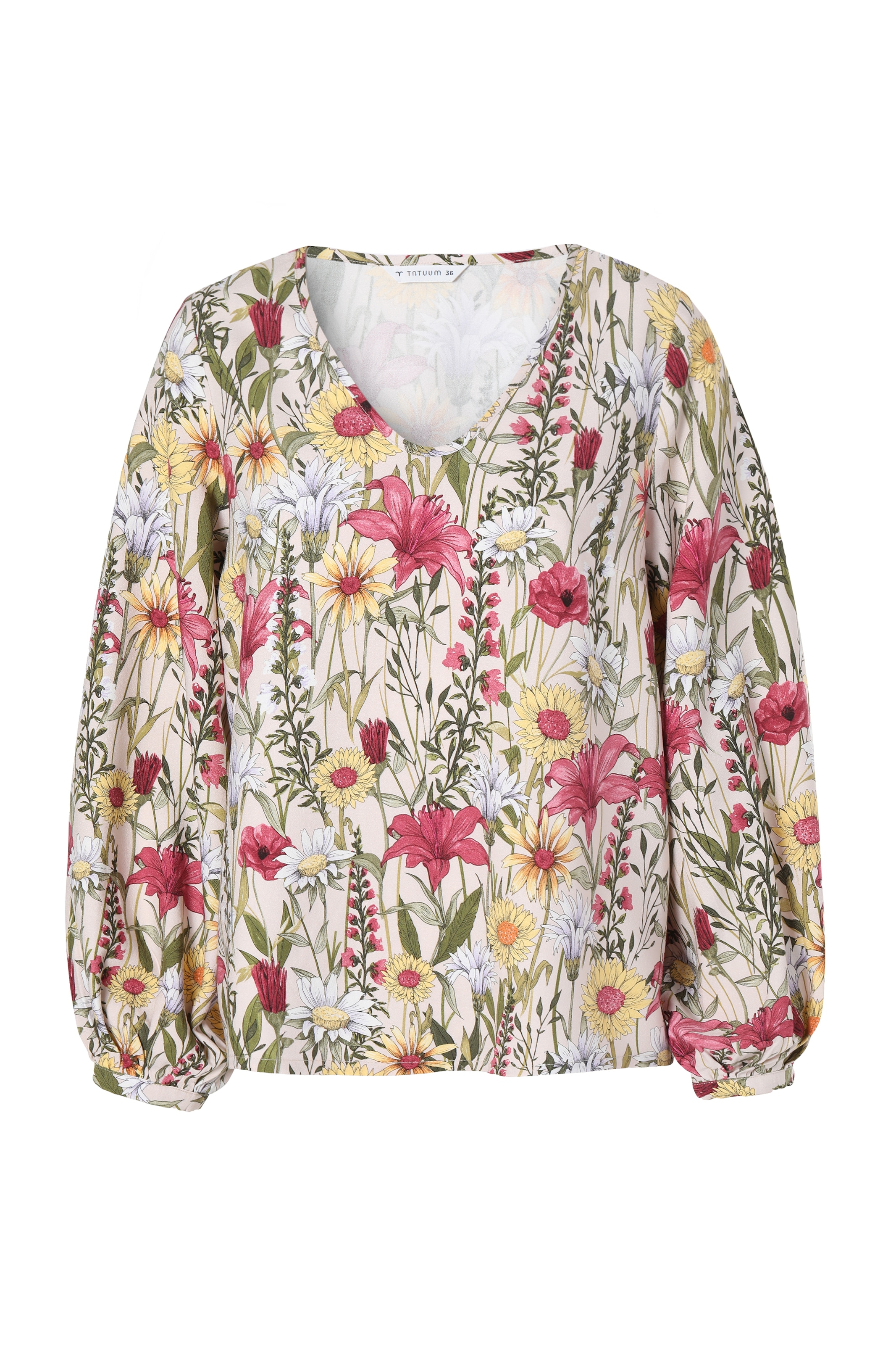 Camicia da donna di TATUUM in beige: frontale
