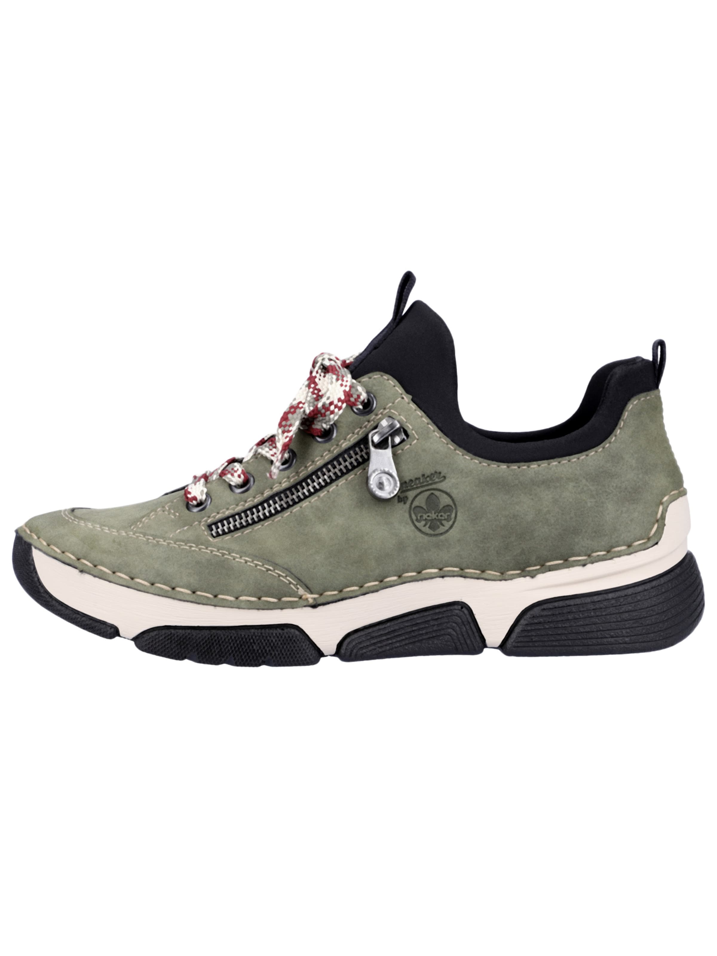 Baskets basses Rieker en vert
