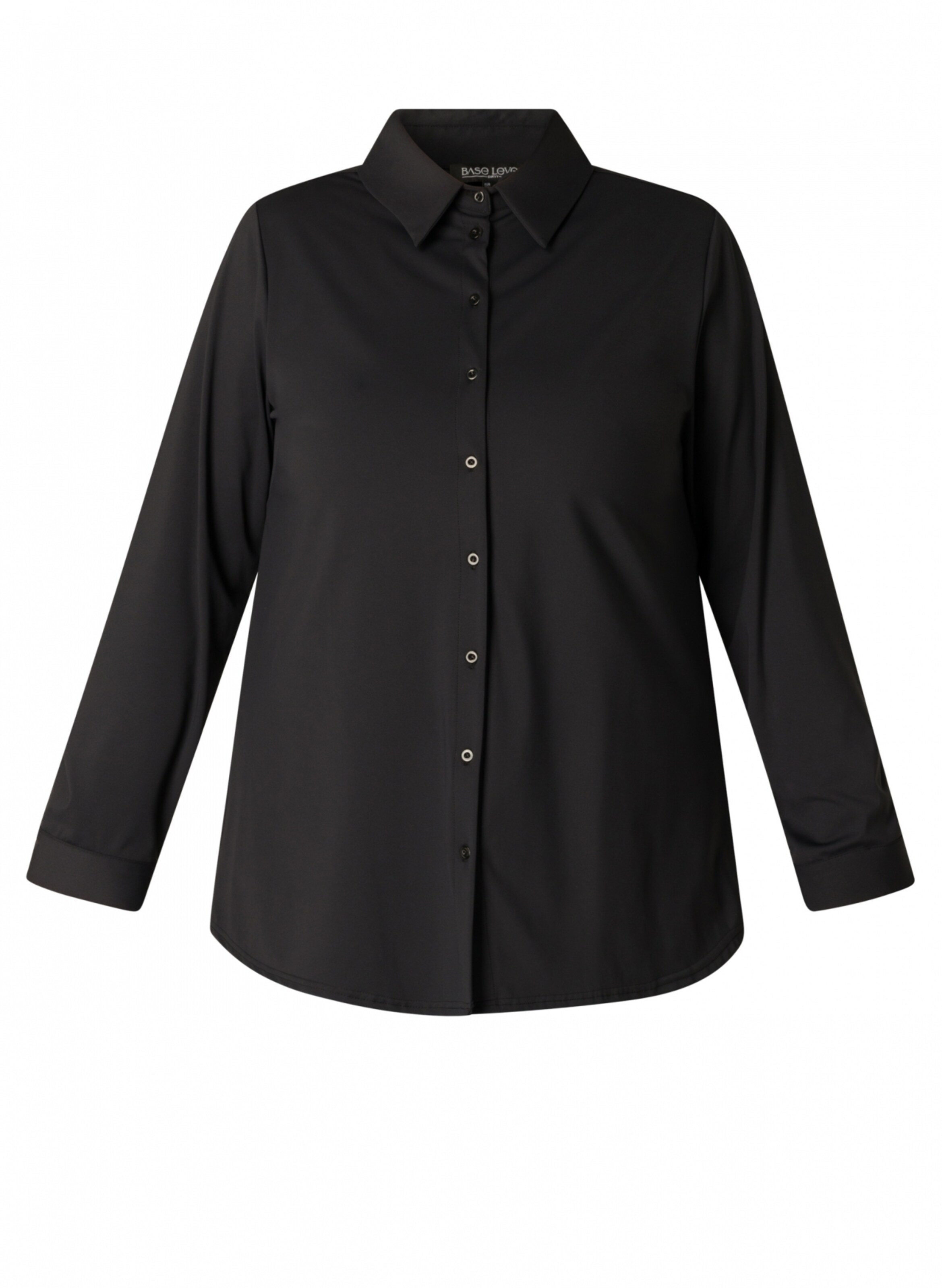 BASE LEVEL CURVY Blouse in Black: front