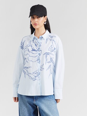 Chemisier 'VIFLORINA' VILA en bleu