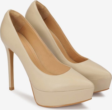 Kazar - Zapatos con plataforma en beige