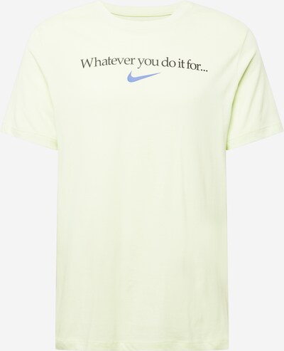 Tricou funcțional NIKE pe albastru închis / verde limetă / negru, Vizualizare produs