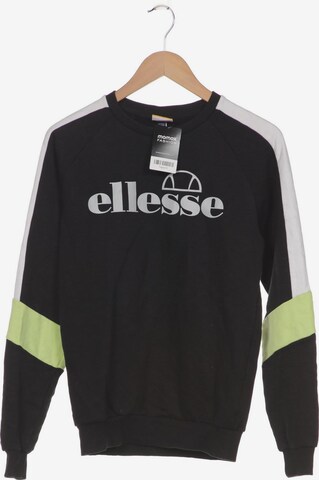 ELLESSE Sweatshirt & Zip-Up Hoodie in XXS in Black: front