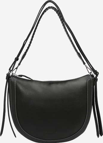 TOM TAILOR - Bolso de hombro 'Laurencia' en negro: frente