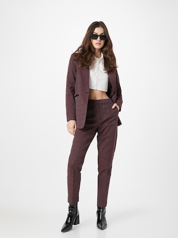 Coupe slim Pantalon à plis 'Lowry' SCOTCH & SODA en rouge