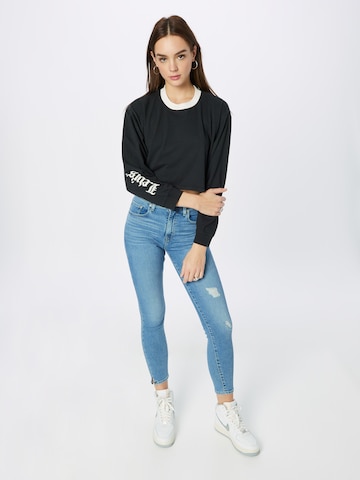 juoda LEVI'S ® Marškinėliai 'Graphic LS Crop Reese'