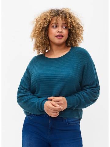 Zizzi Pullover 'Amelia' in Blau: predná strana