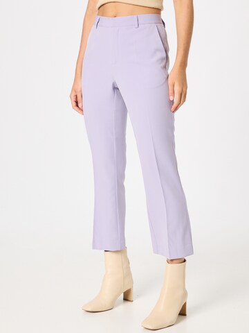 Regular Pantalon à plis ICHI en violet : devant