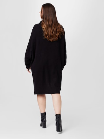 KAFFE CURVE Knitted dress in Black