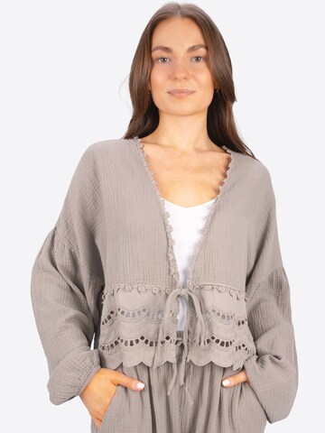 Seasons of April Blouse 'Laura' in Grijs: voorkant