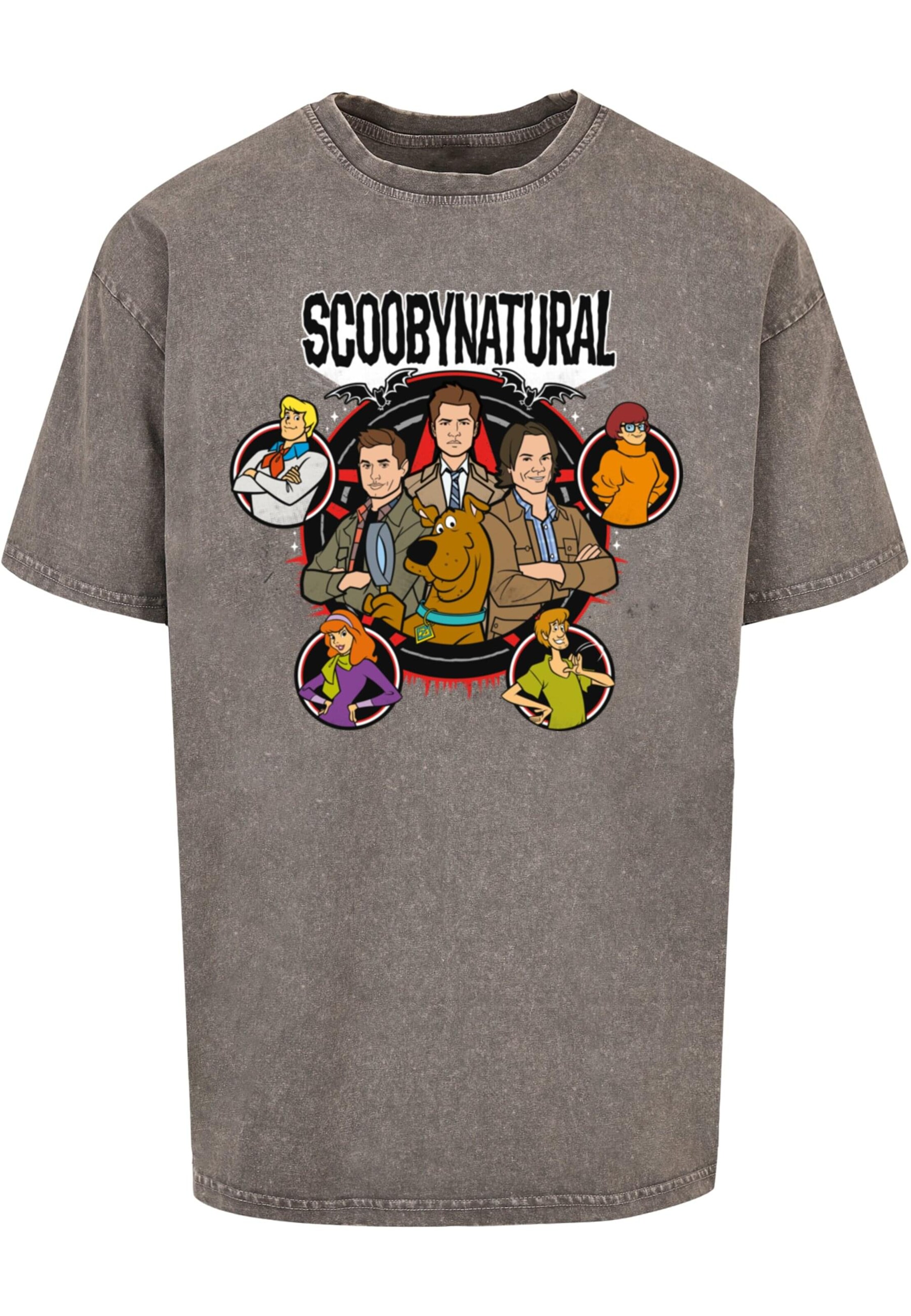 ABSOLUTE CULT Shirt 'Scooby - Natural Characters' in Grey: front