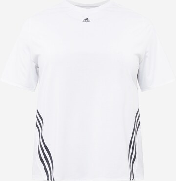 ADIDAS SPORTSWEAR Functioneel shirt 'Train Icons 3-Stripes ' in Wit: voorkant