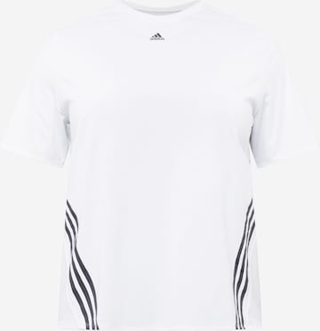 Maglia funzionale 'Train Icons 3-Stripes ' di ADIDAS SPORTSWEAR in bianco: frontale