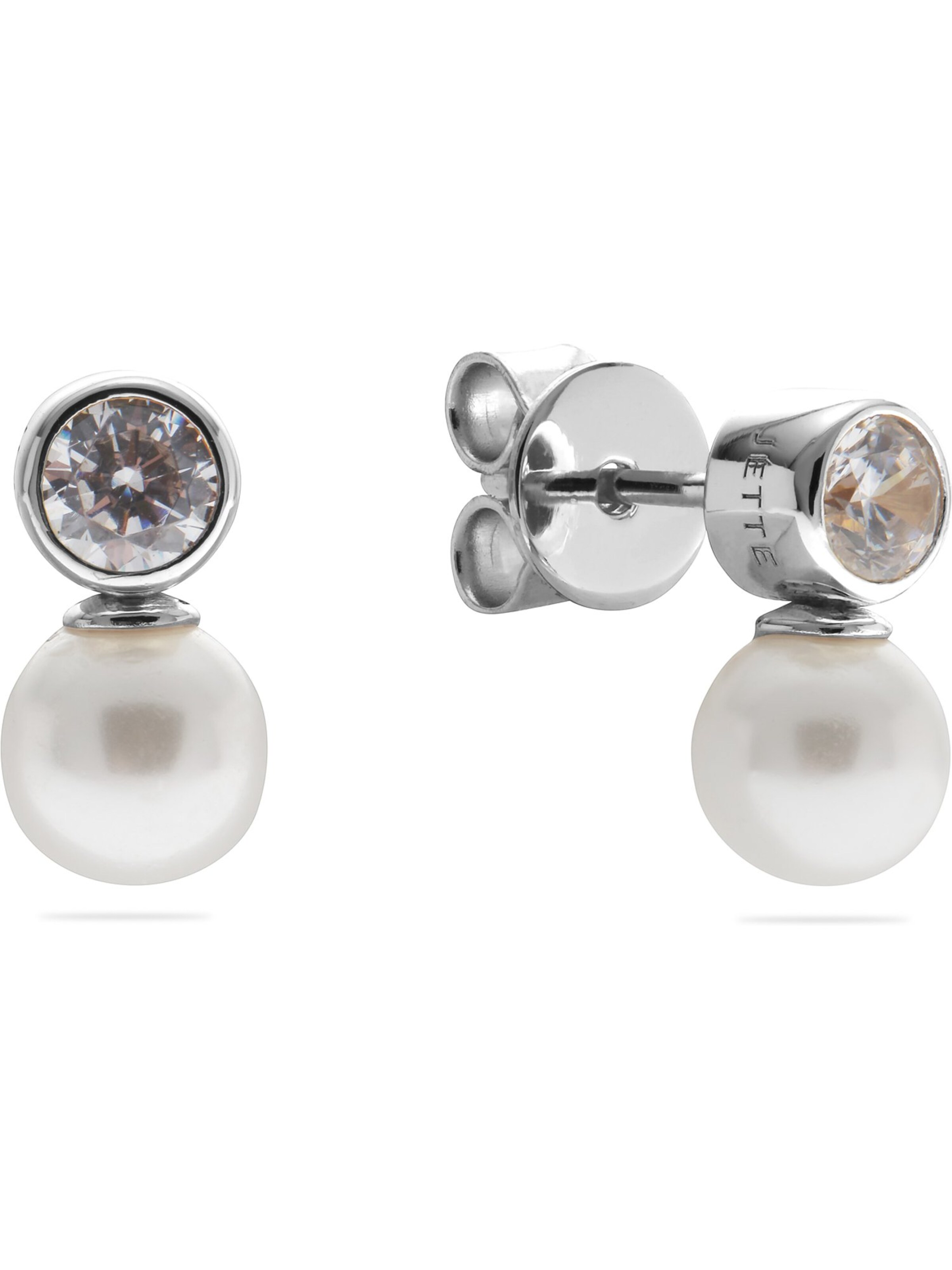 JETTE Earrings in Silver: front