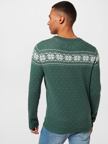 JACK & JONES Sweater 'Xmas' in Green