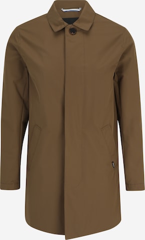 Matinique Between-Seasons Coat 'Mac Miles' in Brown: front