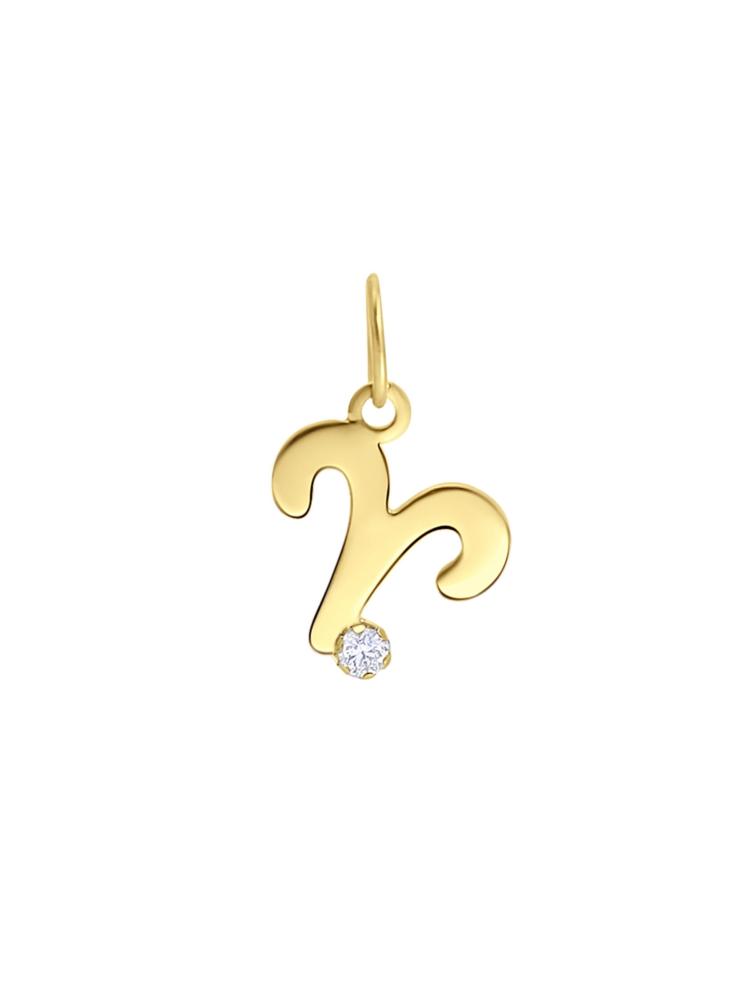 Lucardi Pendant in Gold: front