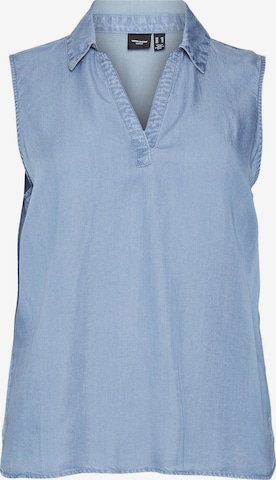 T-shirt 'CHARPER' Vero Moda Curve en bleu : devant