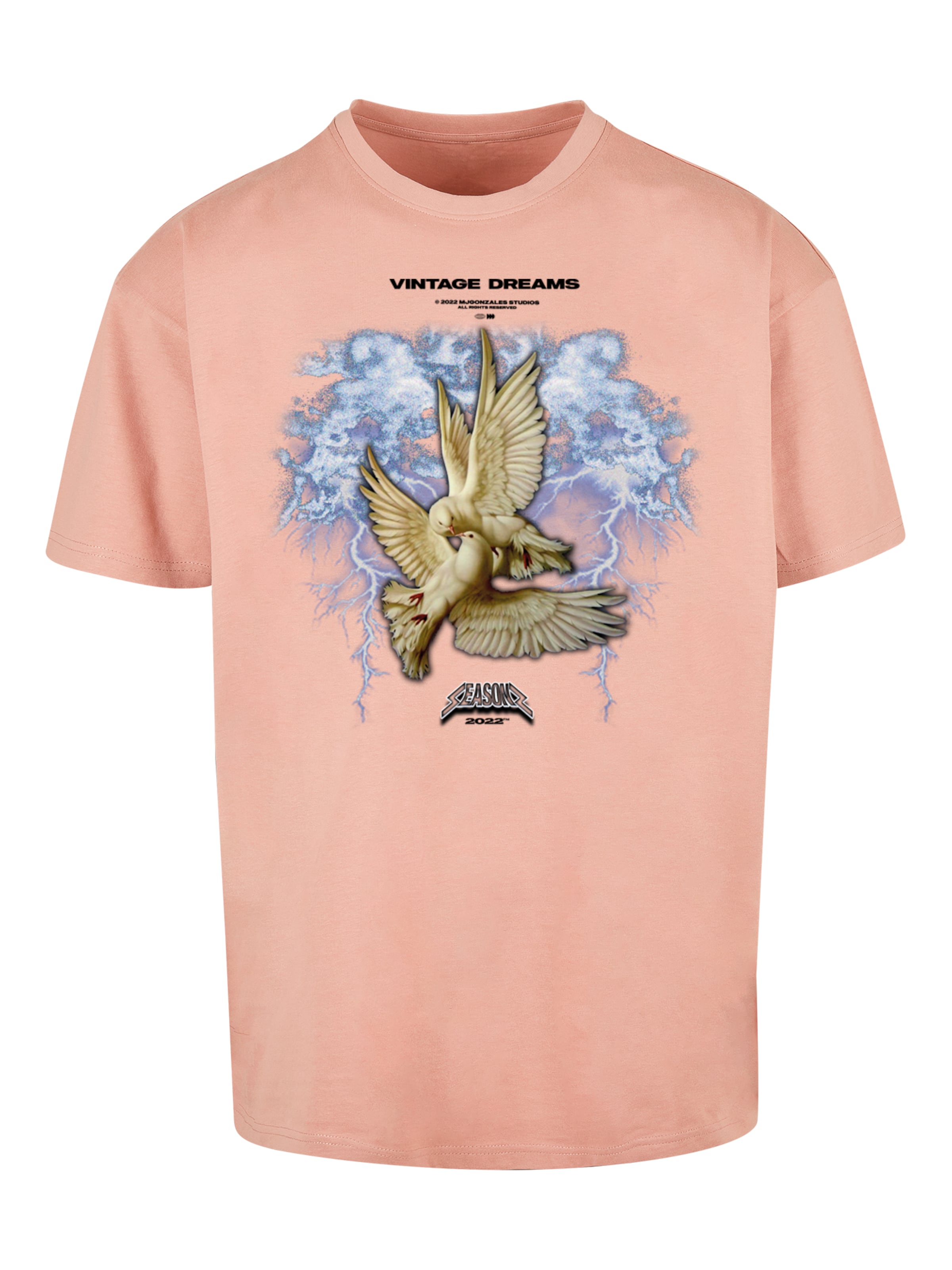 Maglietta 'Vintage Dreams' di MJ Gonzales in rosa: frontale