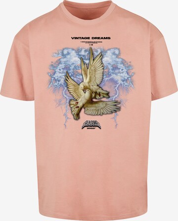 MJ Gonzales T-Shirt 'Vintage Dreams' in Pink: predná strana