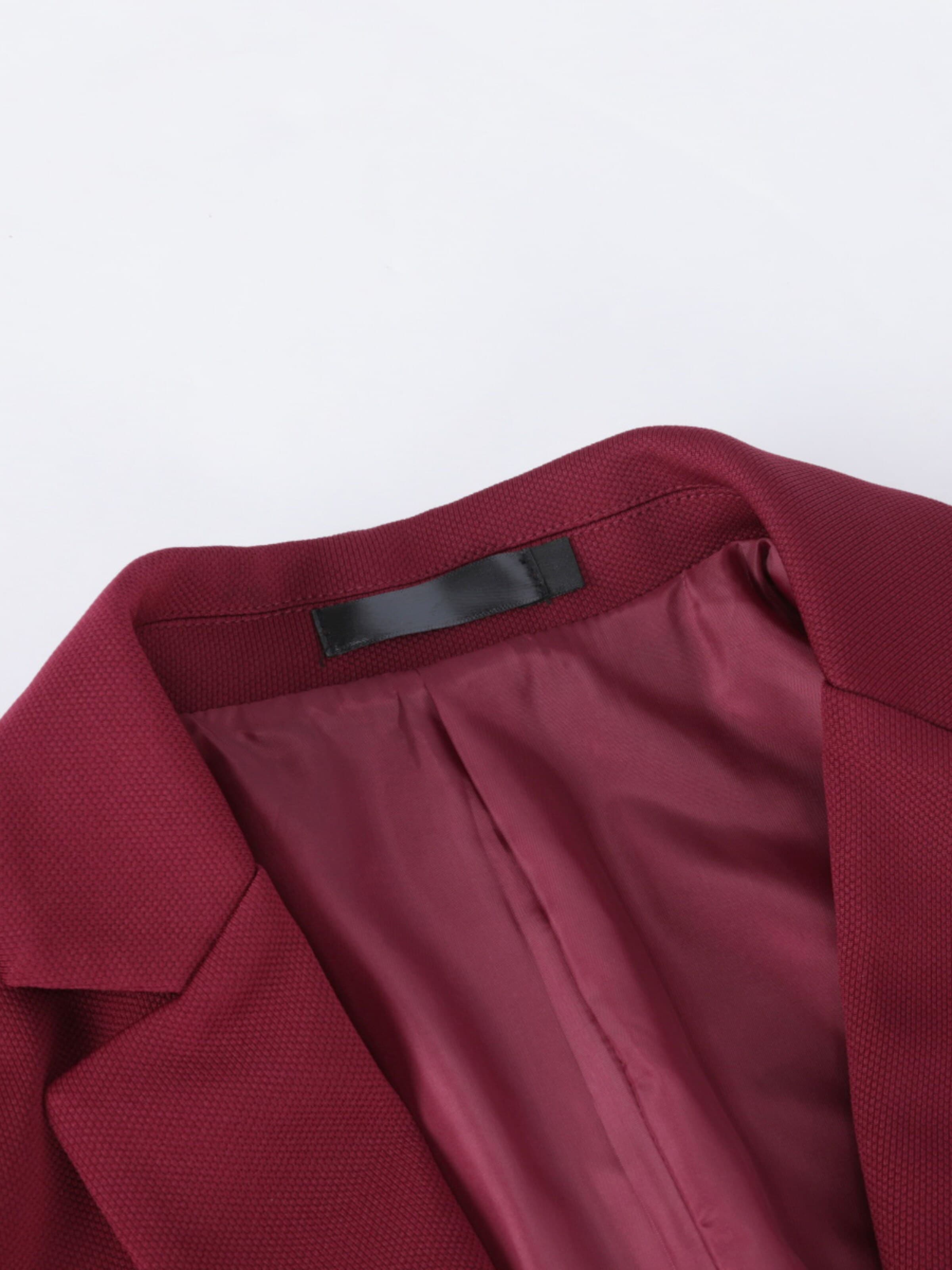 YOUTHUP Slim fit Suit 'Einheit' in Red