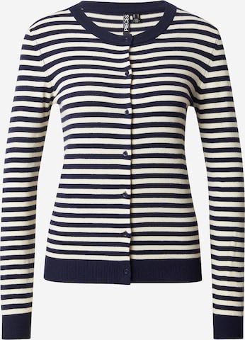 PIECES Strickjacke 'PCNora' in Blau: Vorderseite