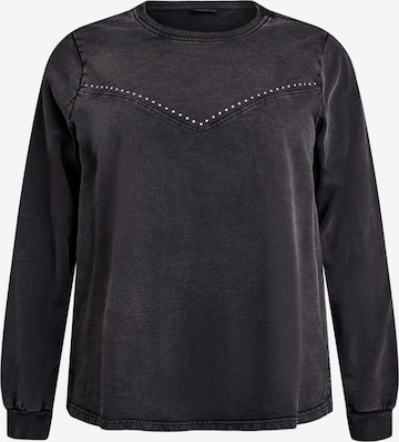 ZizziSweater majica 'Dina' - siva boja: prednji dio