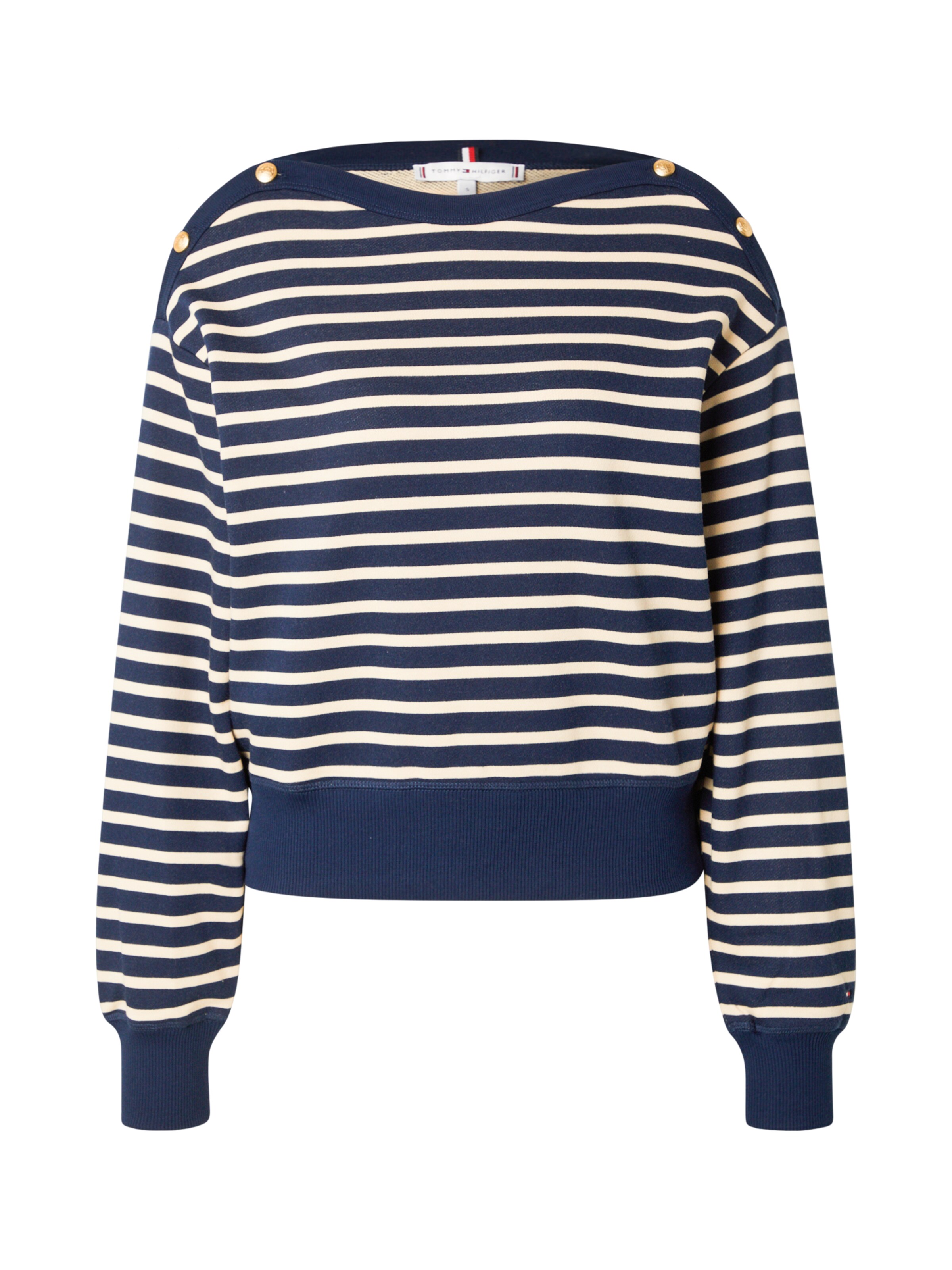 TOMMY HILFIGER Sweatshirt in de kleur Marine / Wit, Productweergave