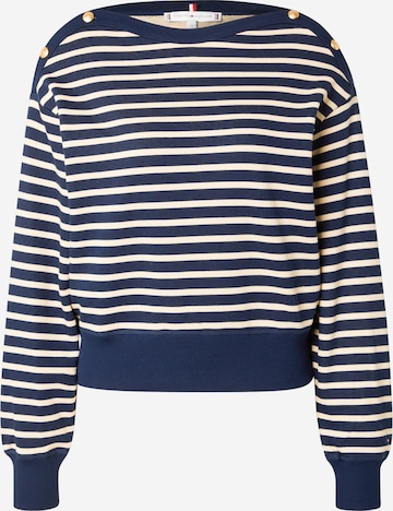 Sweat-shirt TOMMY HILFIGER en bleu : devant